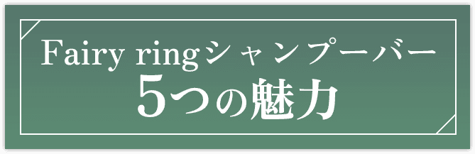 Fairy ringシャンプーバー5つの魅力